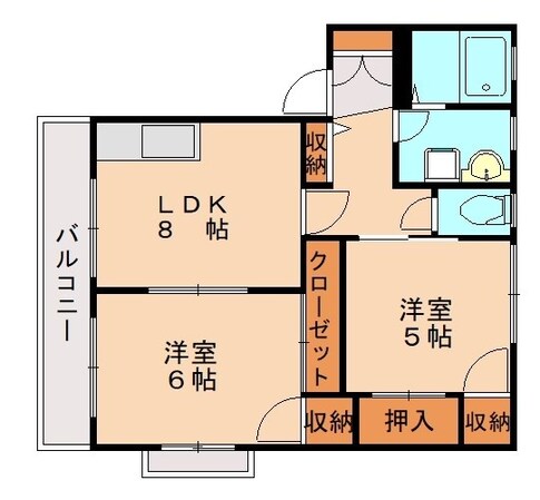 九産大前駅 徒歩8分 1階の物件間取画像